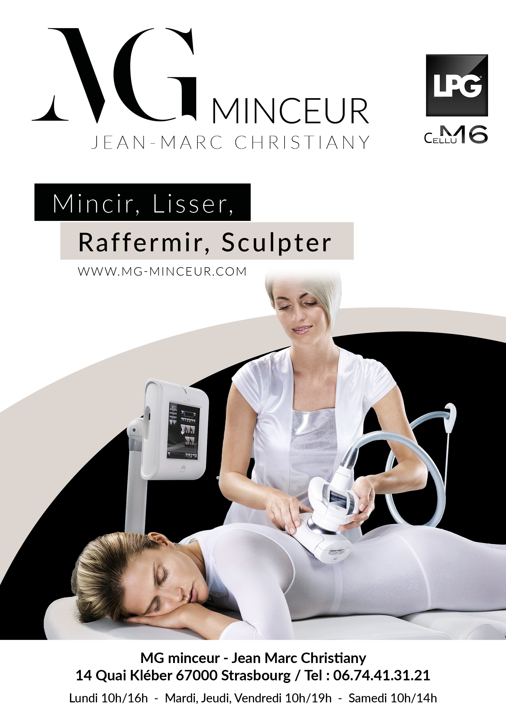 Flyer promotionnel MG Minceur - Cellu M6 LPG Strasbourg